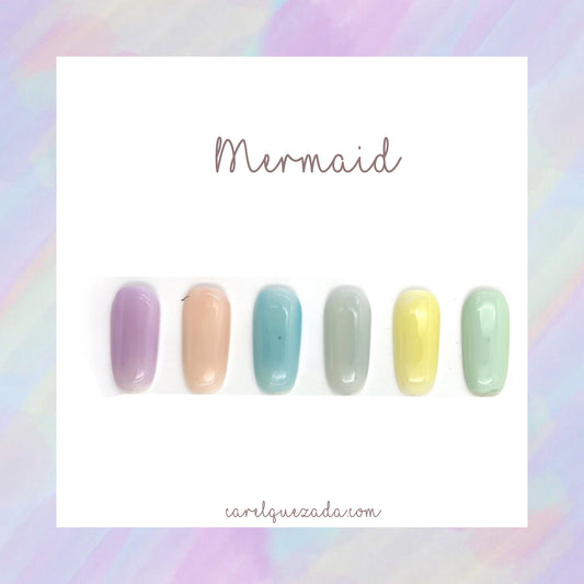 Colección mermaid Gel semipermanente para uñas UV/LED